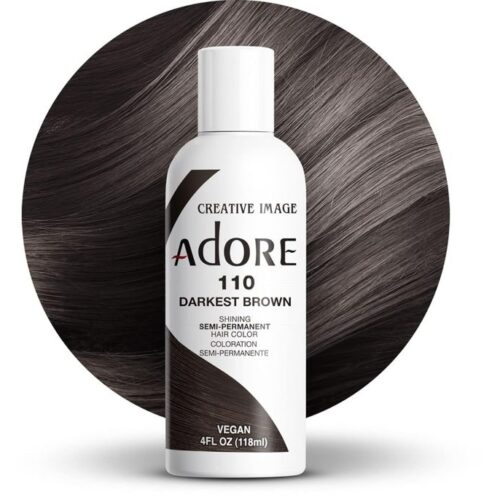 Adore Semi Permanent Hair Color 110 - Darkest Brown 118ml