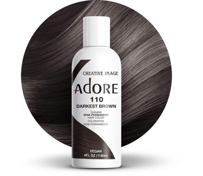 Adore Semi Permanent Hair Color 110 - Darkest Brown 118ml