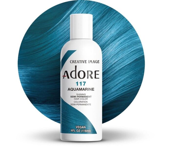 Adore Semi Permanent Hair Color 117 - Aquamarine 118 ml