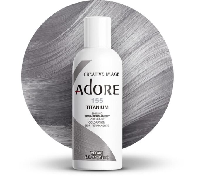 Adore Semi Permanent Hair Color 155 - Titanium 118 ml