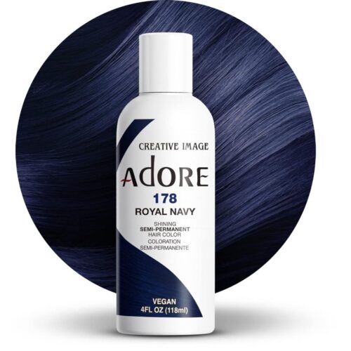 Adore Semi Permanent Hair Color 178- Royal Navy 118ml Adore Semi Permanent Hair Color 178- Royal Navy 118ml