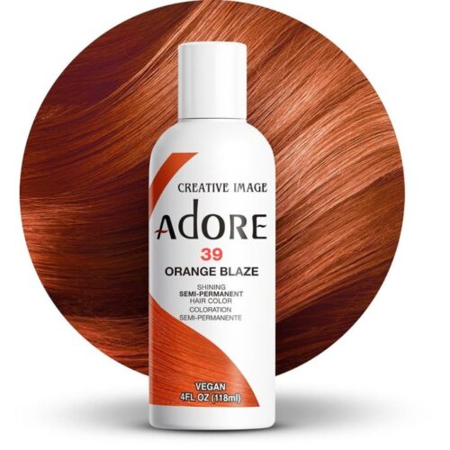 Adore Semi Permanent Hair Color 39- Ornage Blaze 118ml Adore Semi Permanent Hair Color 39- Ornage Blaze 118ml