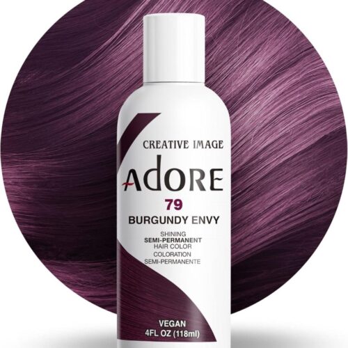 Adore Semi Permanent Hair Color 79 – Burgundy Envy 118 ml Adore Semi Permanent Hair Color 79 - Burgundy Envy 118 ml