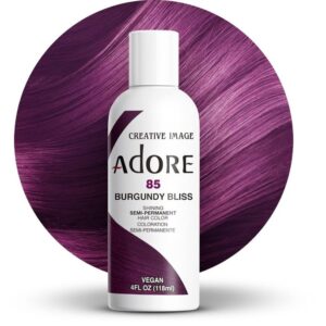 Adore Semi Permanent Hair Color 85- Burgundy Bliss 118ml
