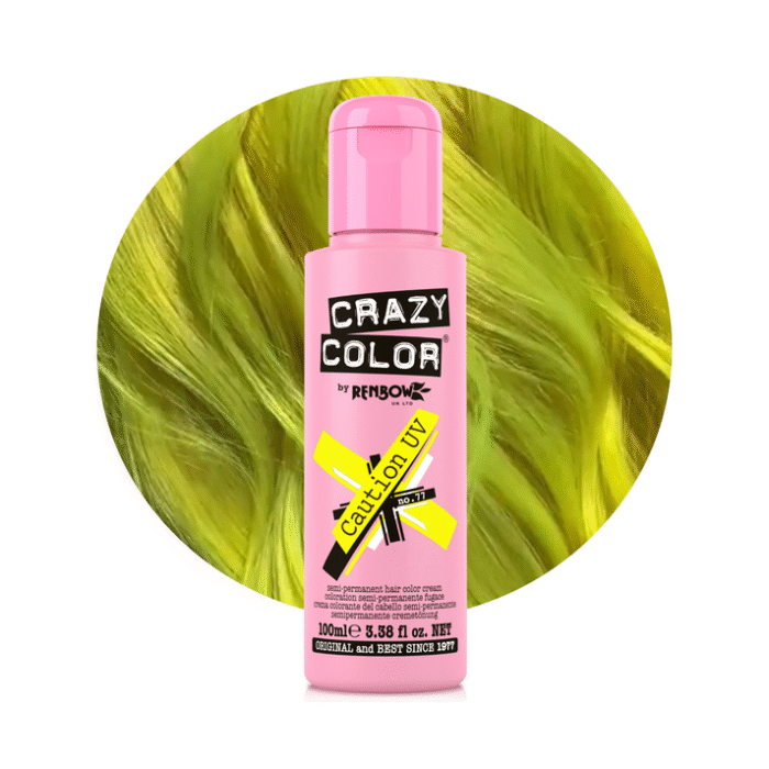 Caution UV Semi-Permanent UV Yellow Hair Dye