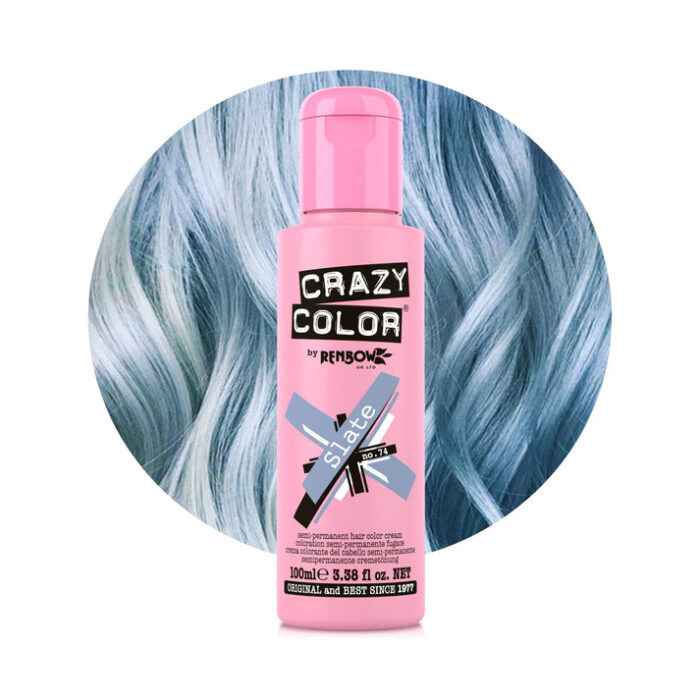Slate Semi-Permanent Metallic Blue Hair Dye