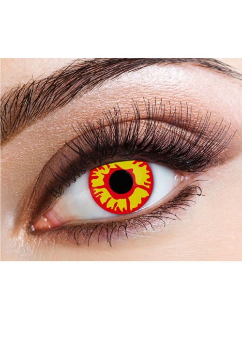 Halloween Red Flame Daily Eye Coloured Lenses